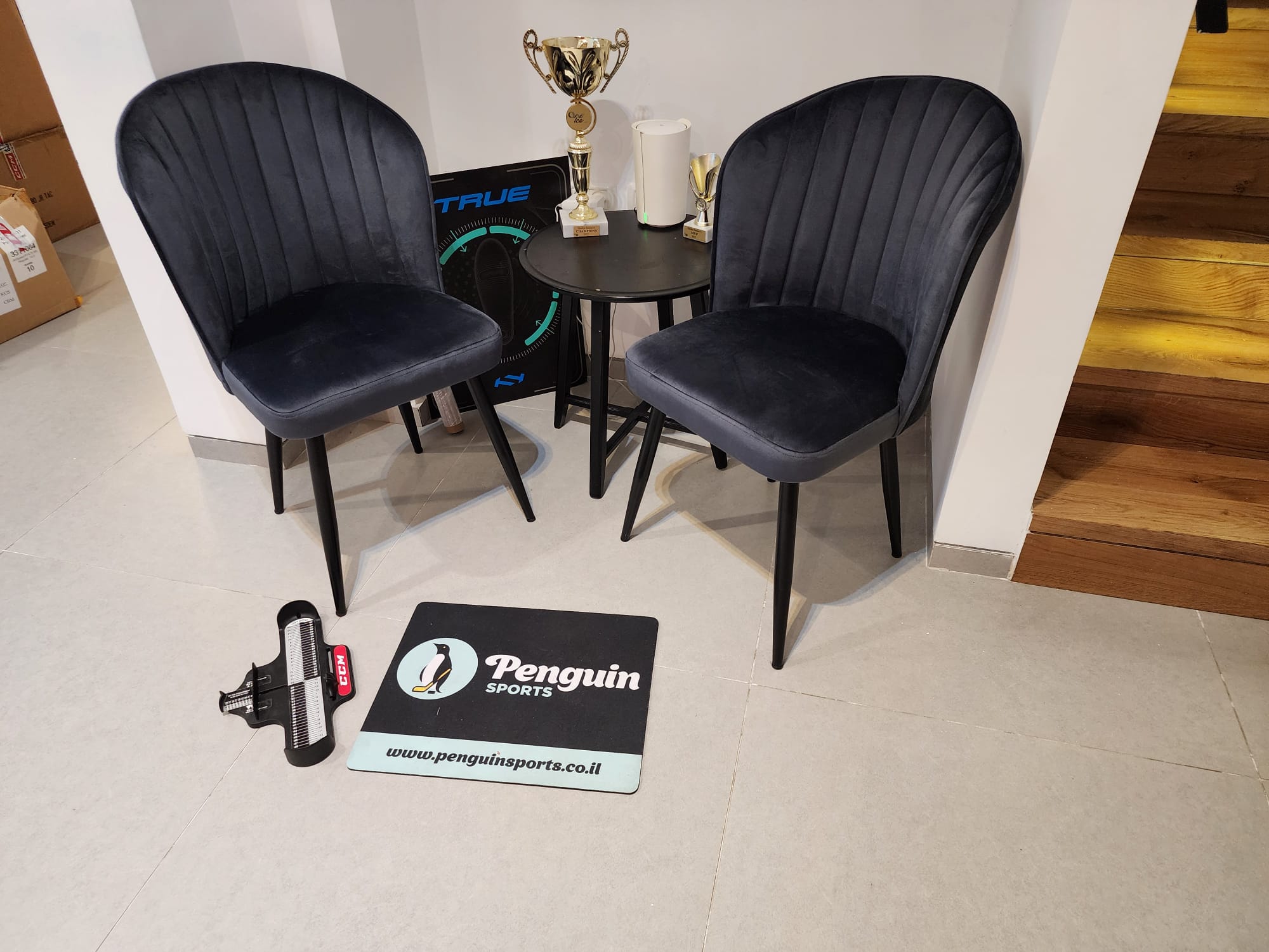 Penguin Sports in-store fitting and consultation area