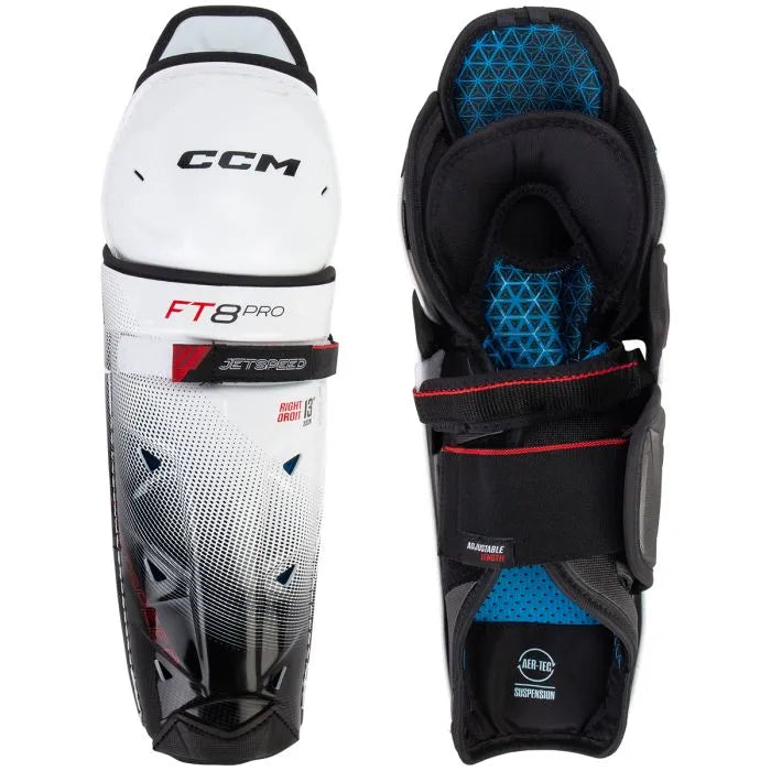 CCM Jetspeed FT8 Pro Senior Hockey Shin Guards