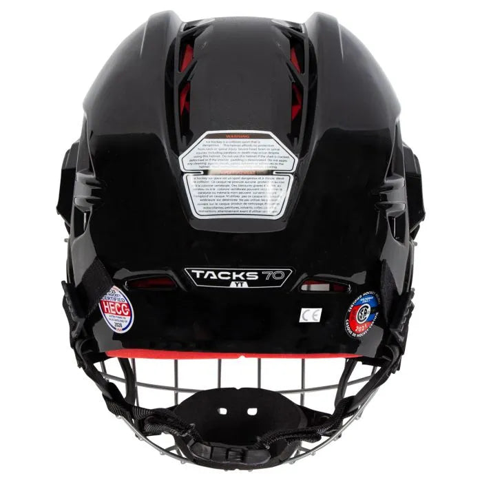 CCM Tacks 70 Youth Hockey Helmet Combo