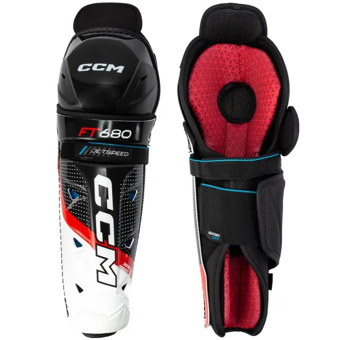 CCM Jetspeed 680 Junior Hockey Shin Guards