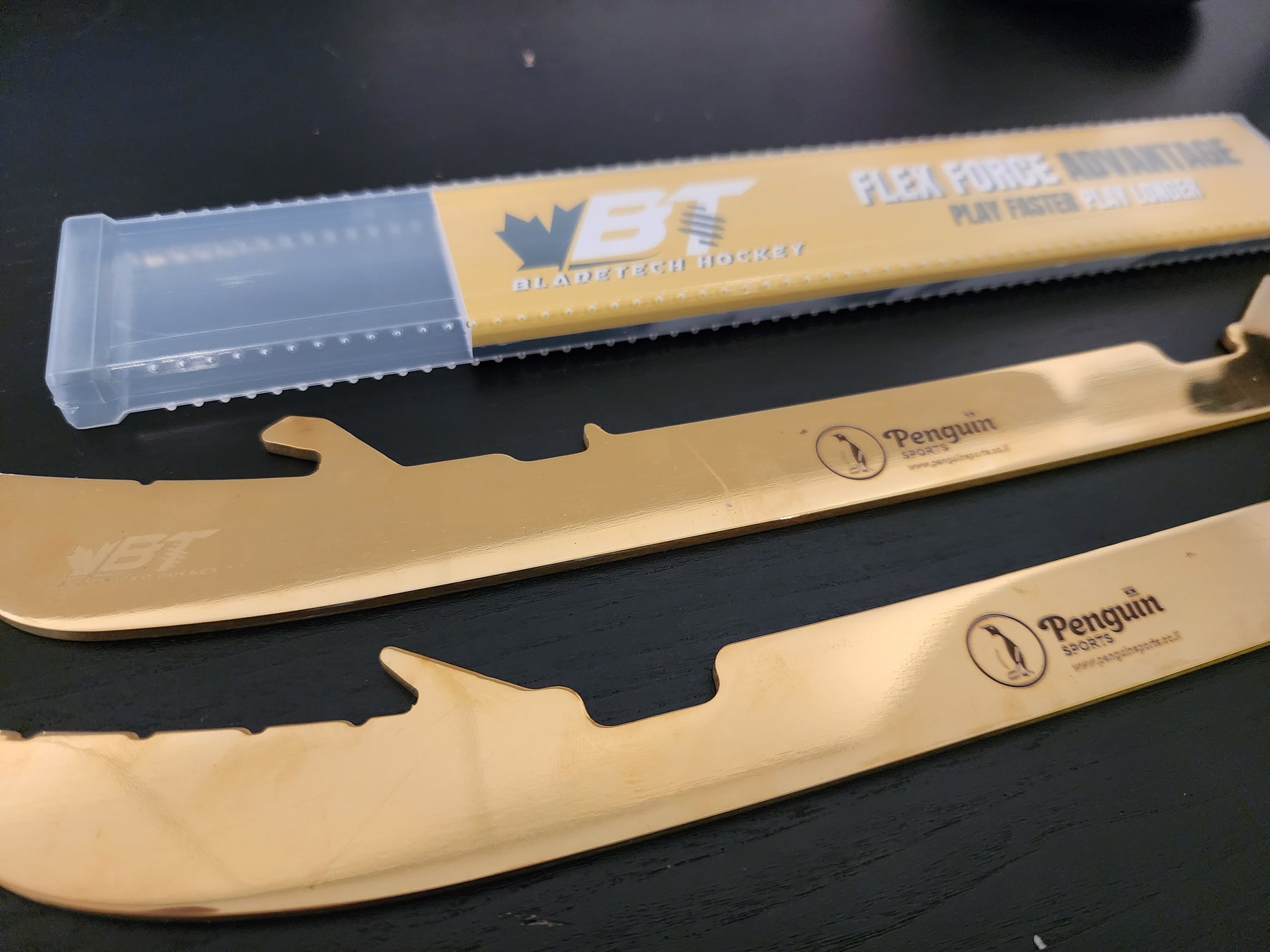 24K Gold Steel Skate Blades