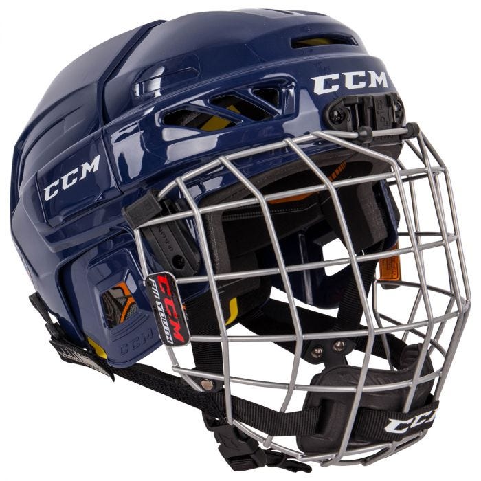 CCM Fitlite 3DS Youth Hockey Helmet Combo