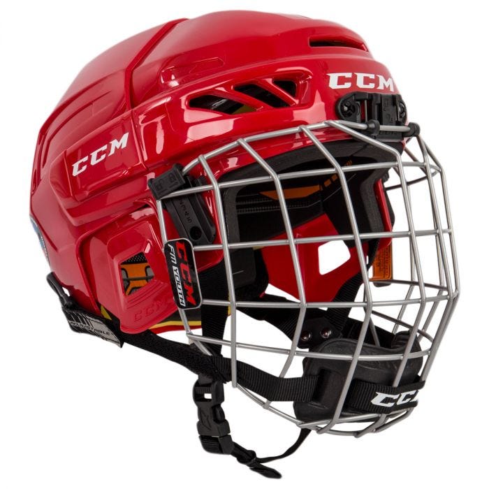 CCM Fitlite 3DS Youth Hockey Helmet Combo