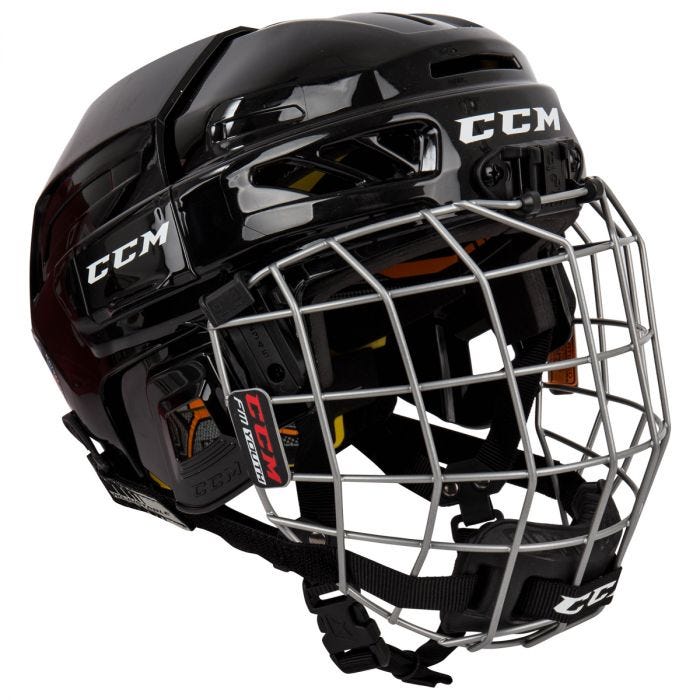 CCM Fitlite 3DS Youth Hockey Helmet Combo