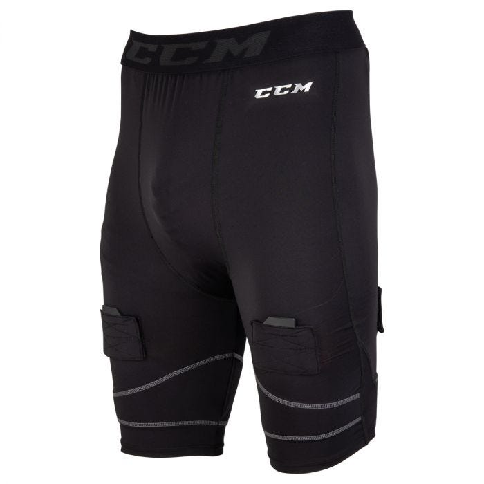 CCM Compression Pro Cut Resistant Senior Jock Shorts w/Cup